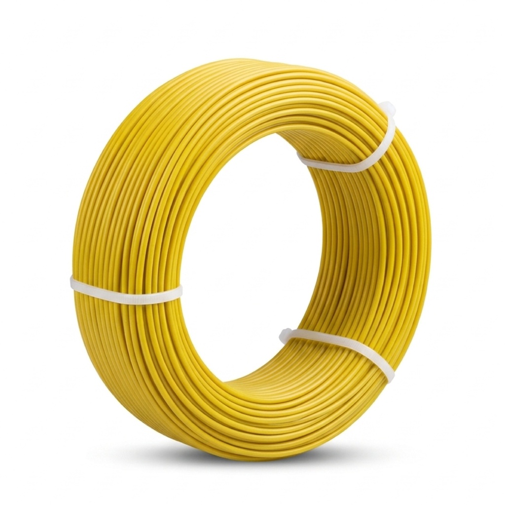 CABLE AUTOMOTRIZ 105°C 600V (AMARILLO, ROLLO DE 100 MTS (R-100))