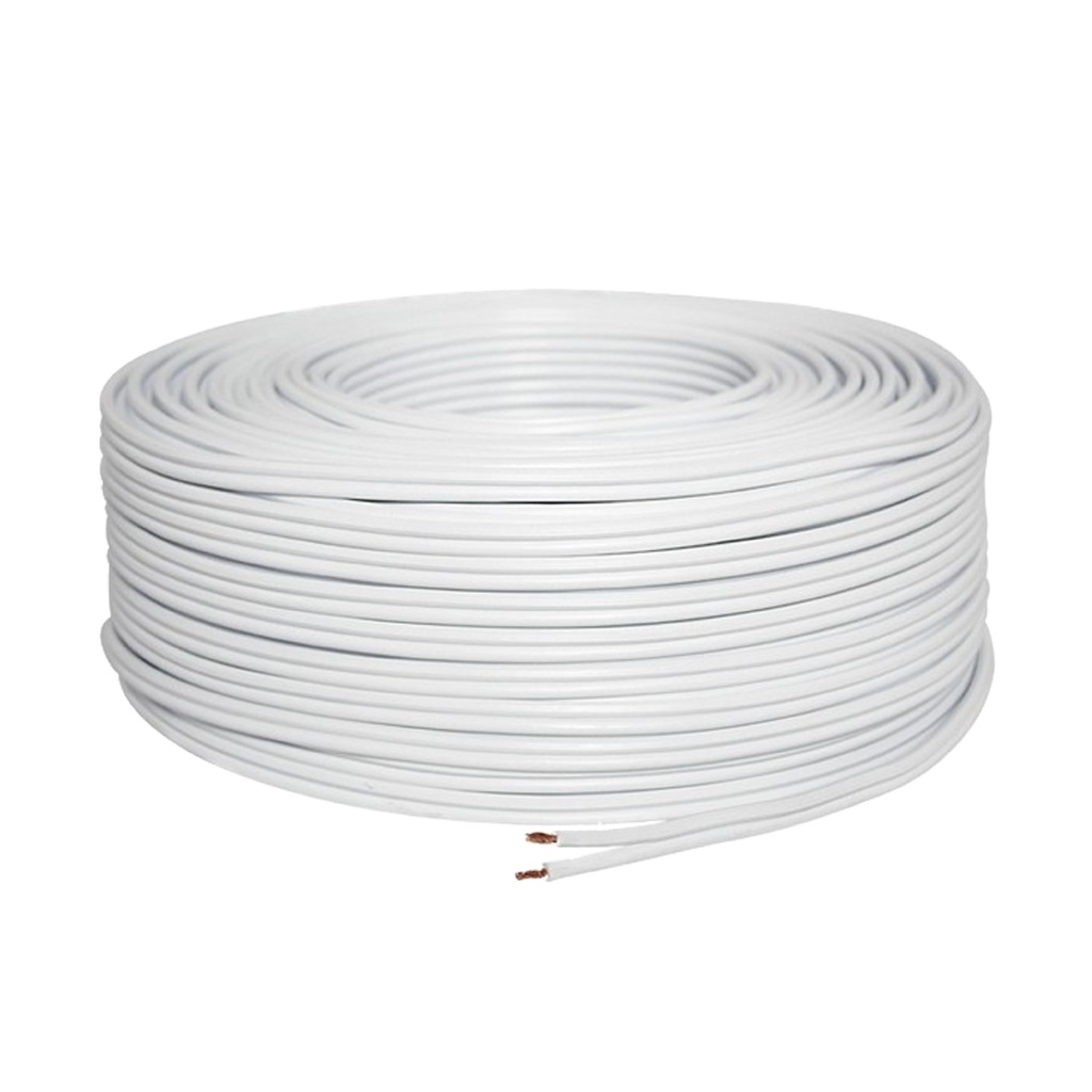 CABLE DUPLEX FLEX SPT 2X Cu PVC 60°C 300V (2x14 AWG, ROLLO DE 100 MTS (R-100))